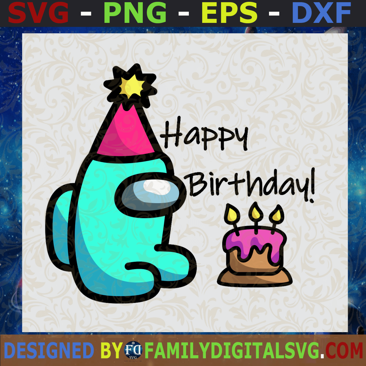 Among us Happy Birthday картинки