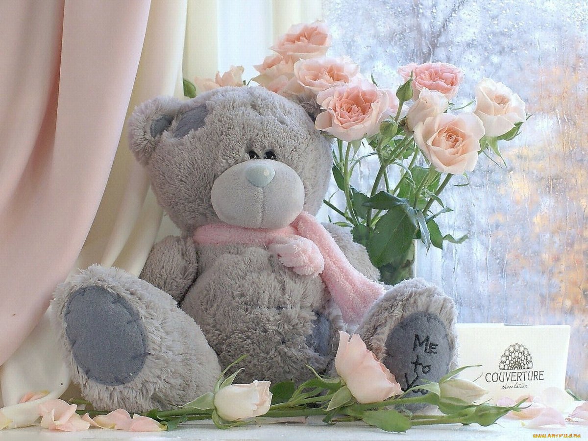 Букет "с мишкой"