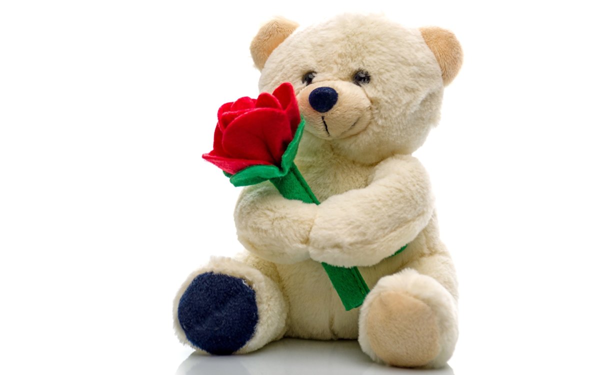 Шикарный букет и мишка