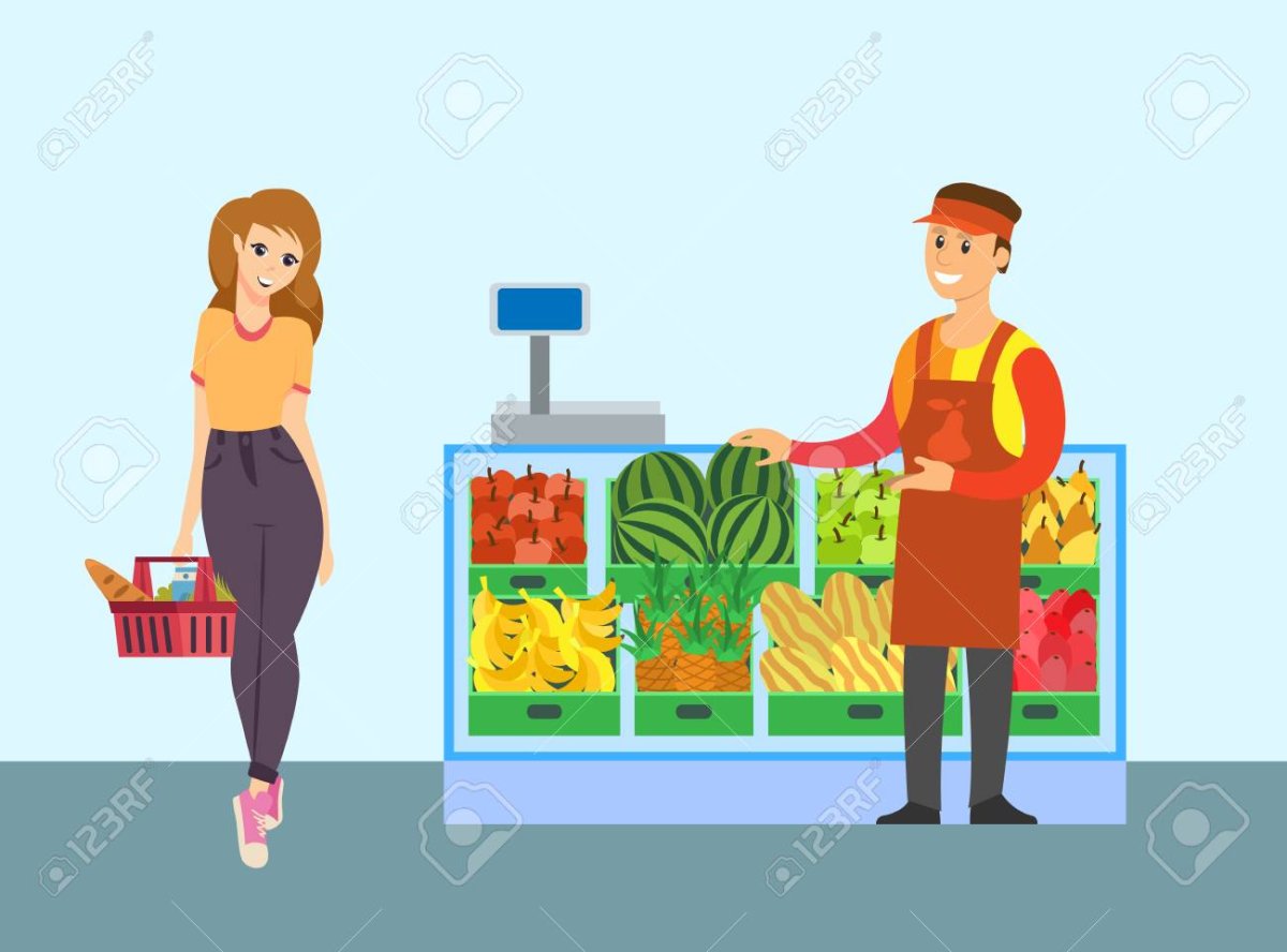 Уголок магазин в детском саду