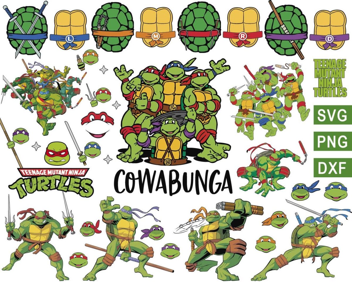 Черепашки ниндзя на торт круглая