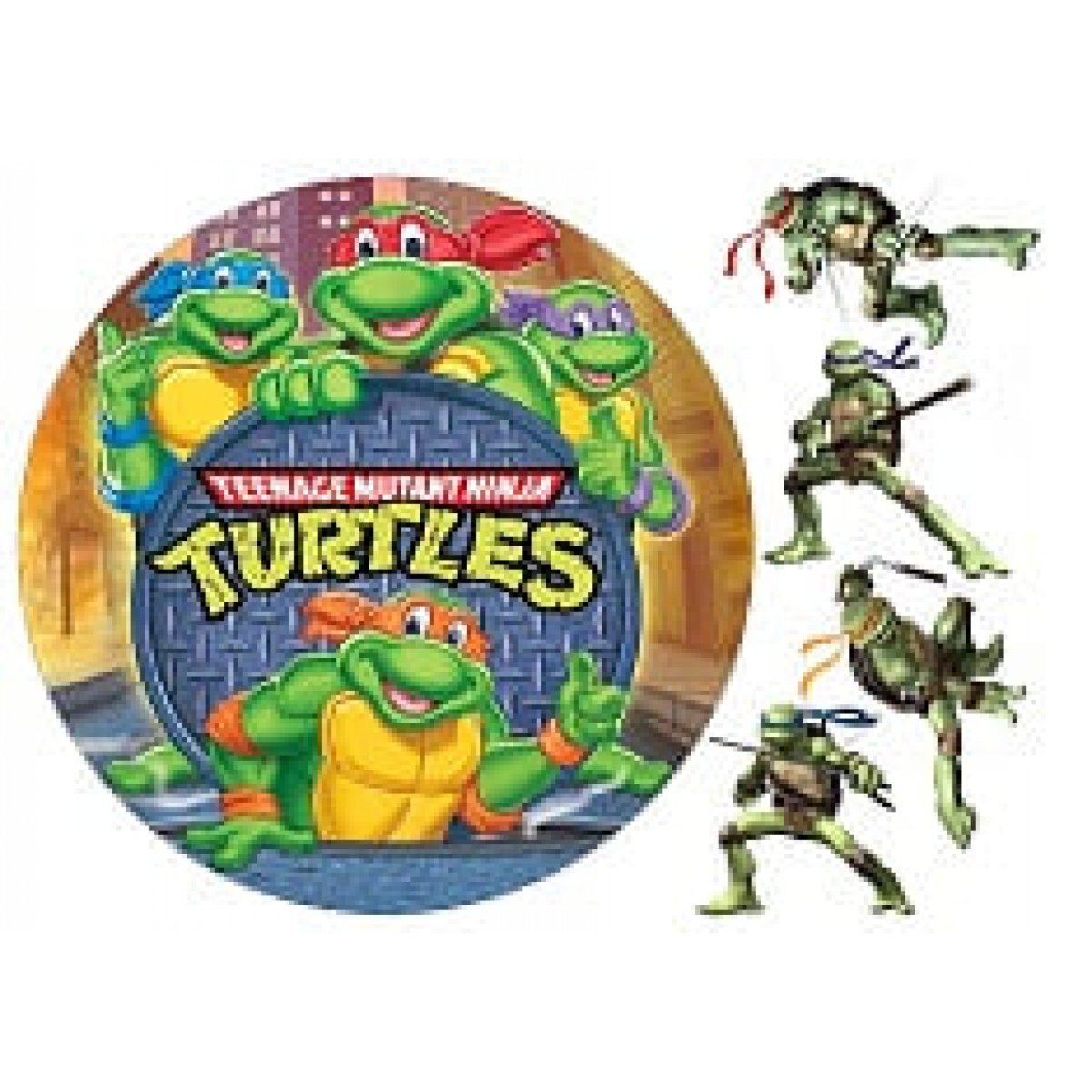 Черепашки ниндзя для печати на сахарной бумаге