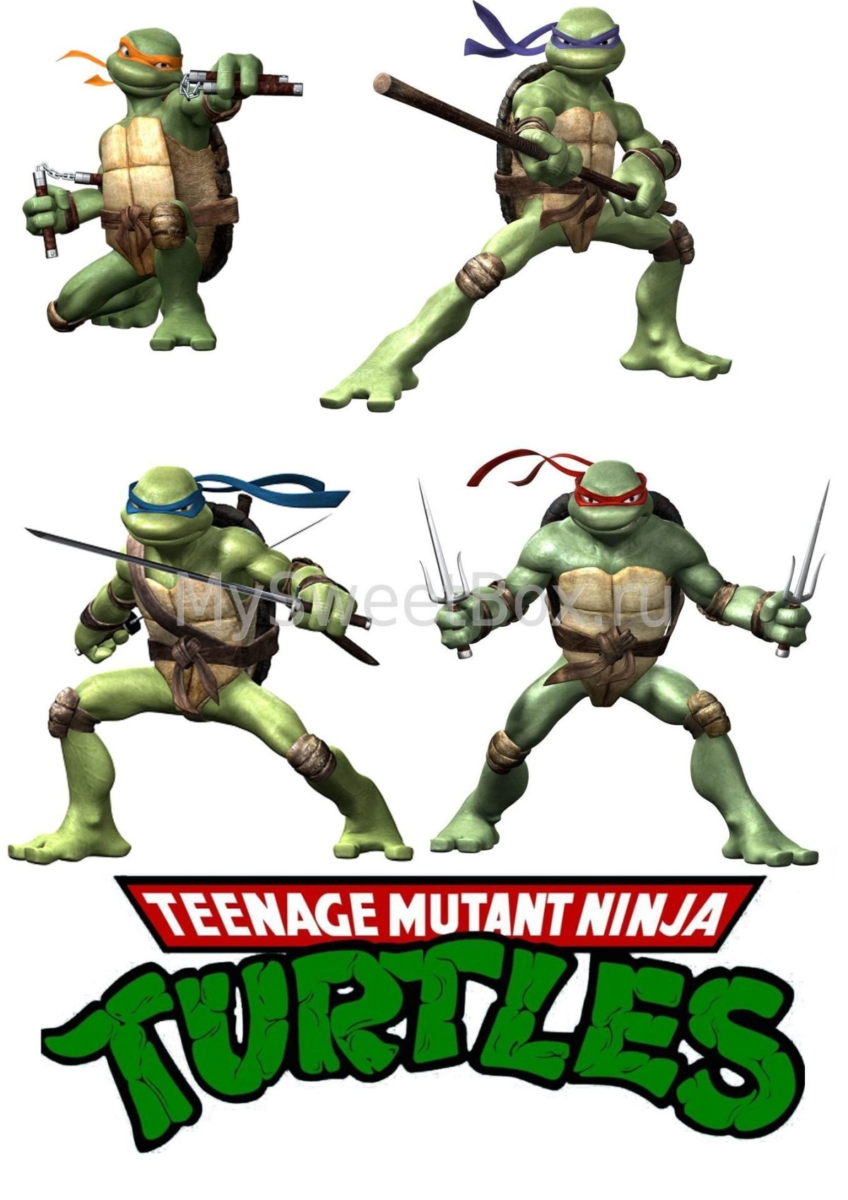 Черепашки ниндзя круглая