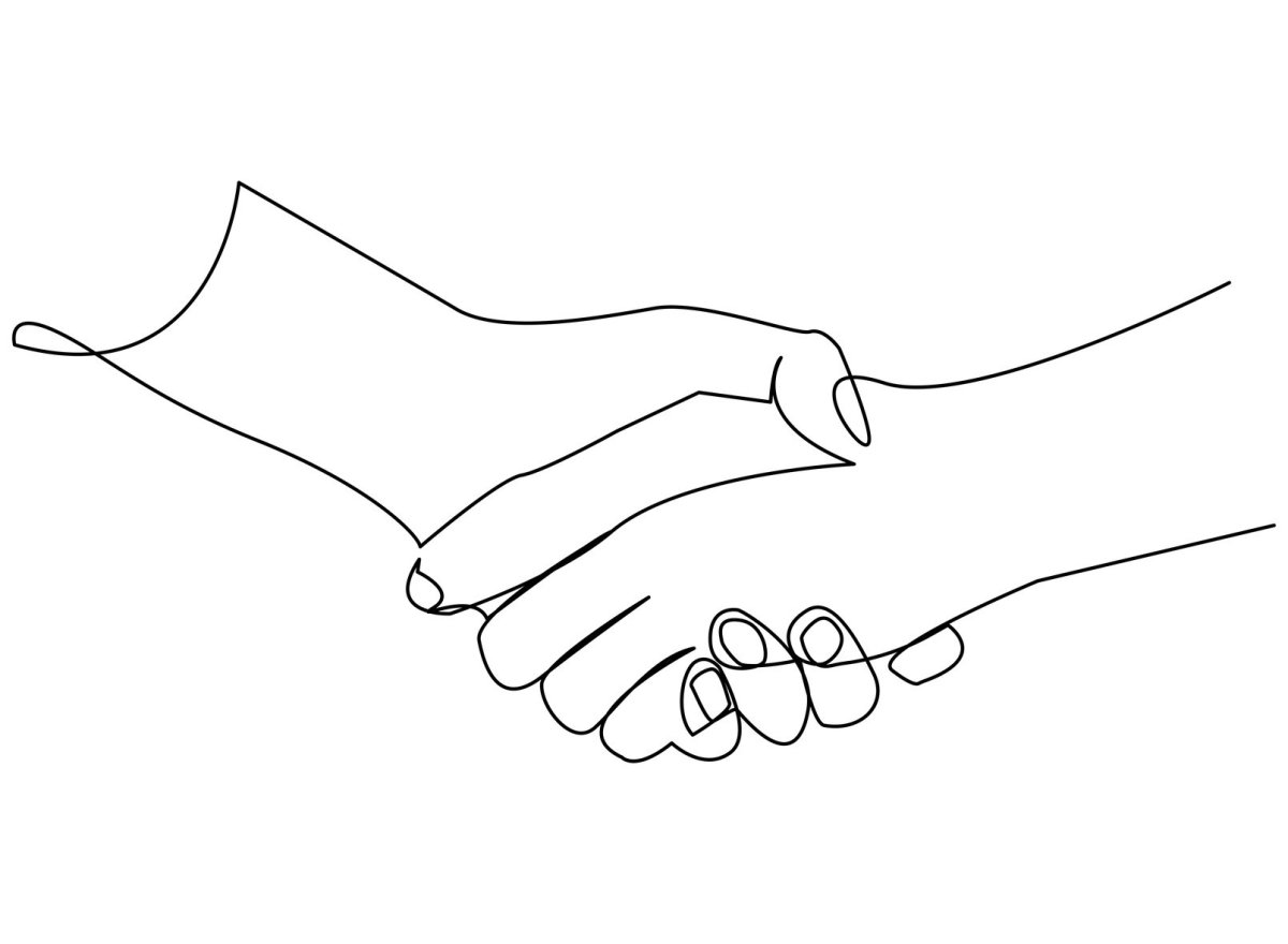 Рукопожатие контур