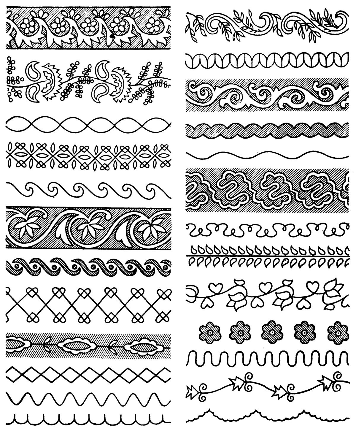 Башкирский ленточный орнамент