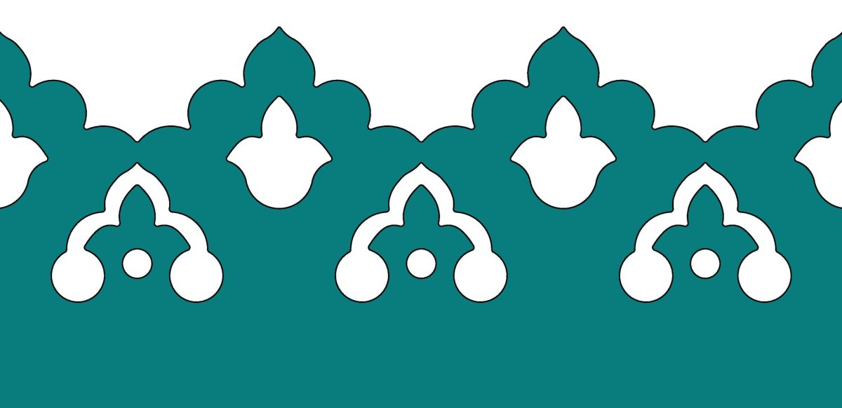 Татарский орнамент трехлистник өч яфрак