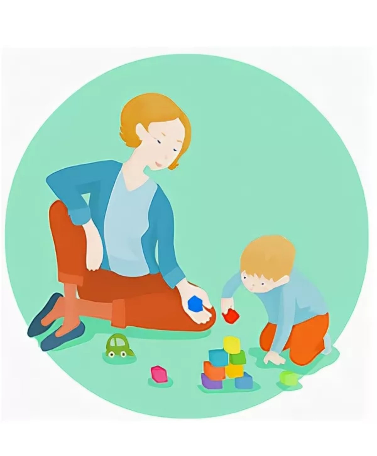 Детский психолог иллюстрация