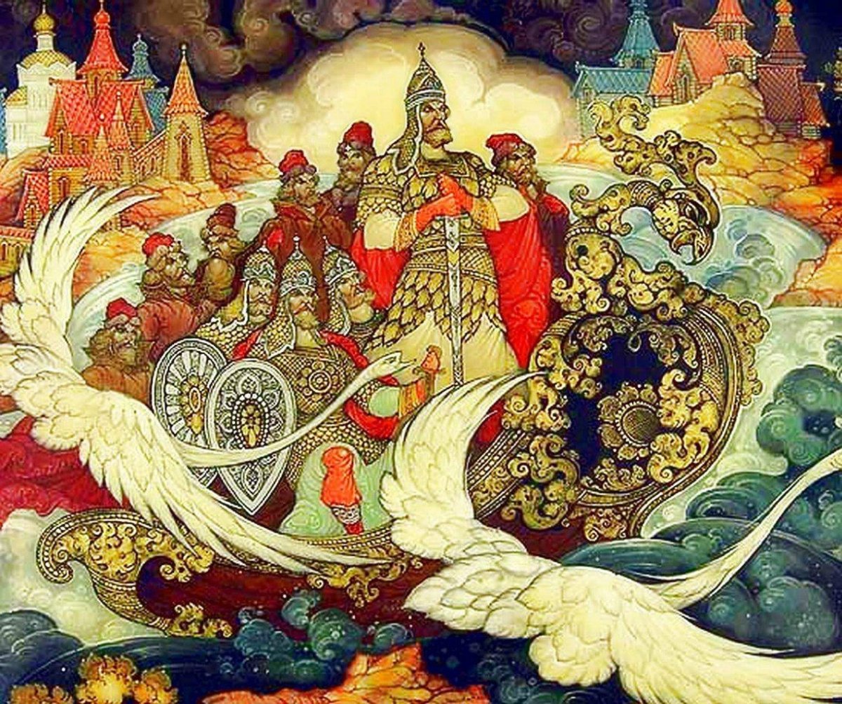 Ермаковы лебеди иллюстрации художников Палеха