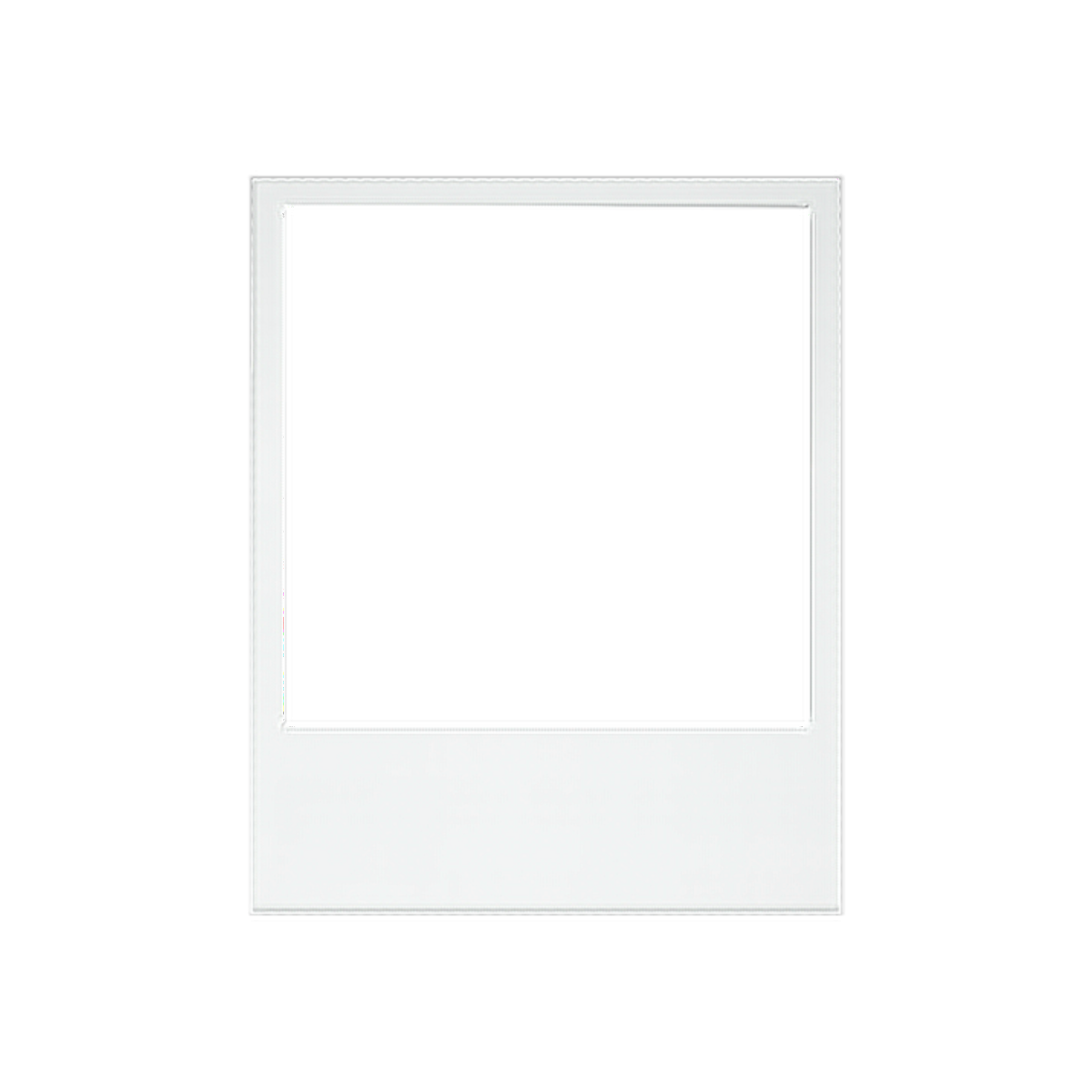 Белая рамка полароид для фотошопа