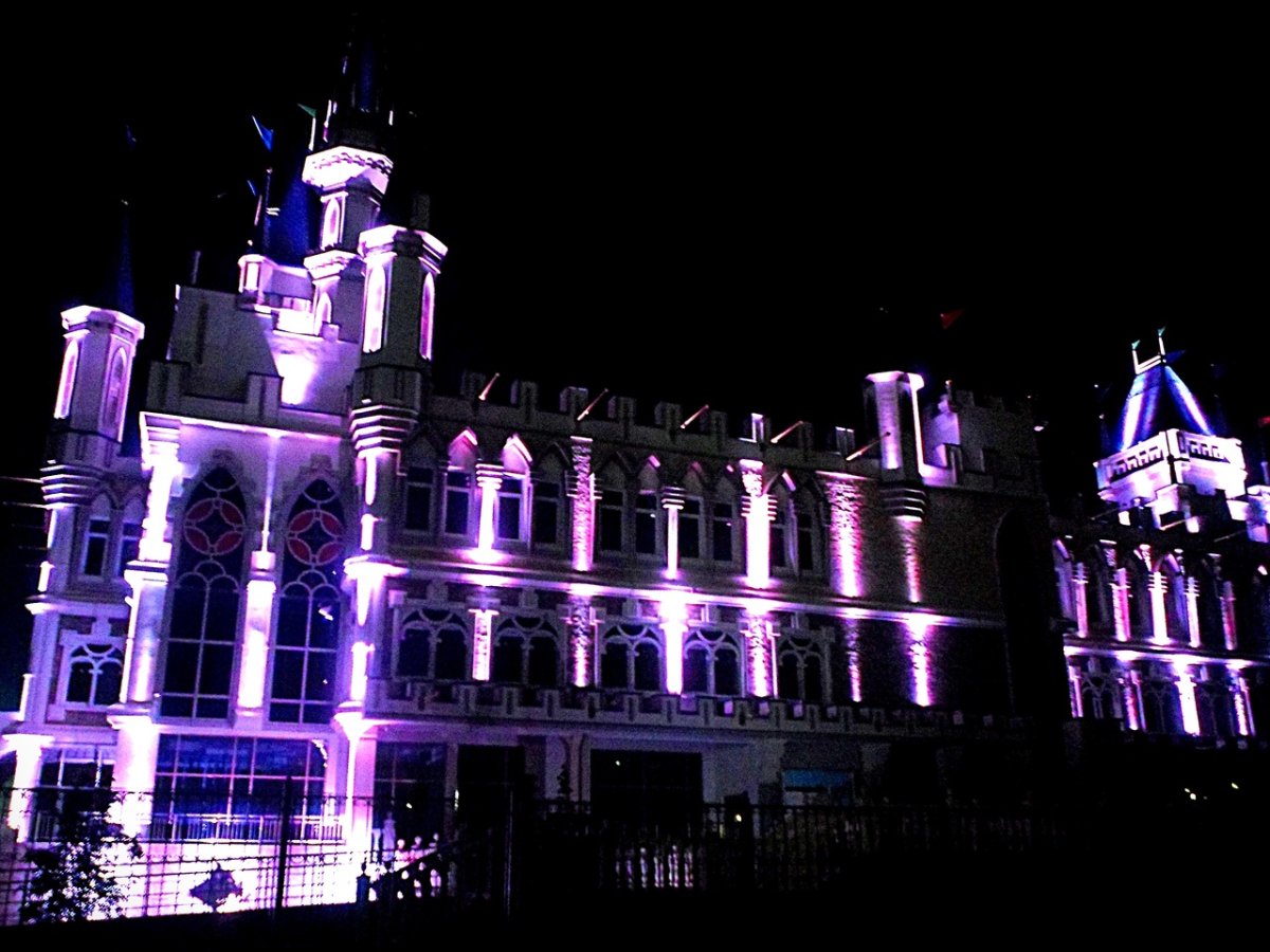 Ночной город Курган