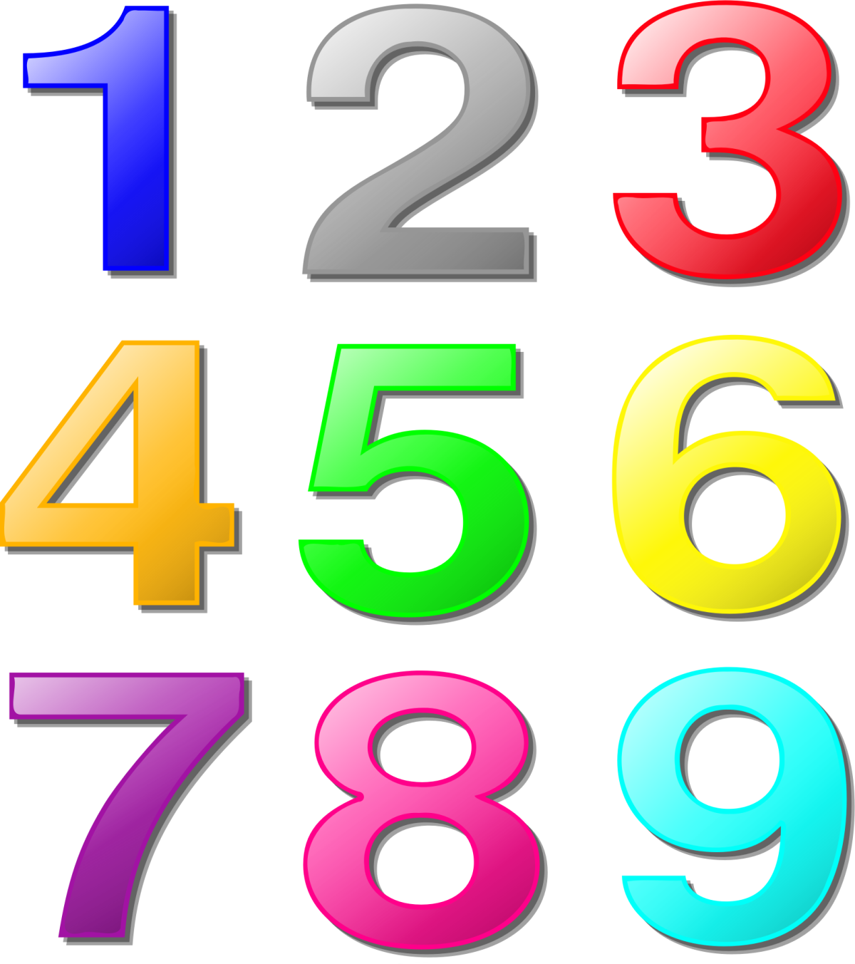 Красивые цифры в кружочках