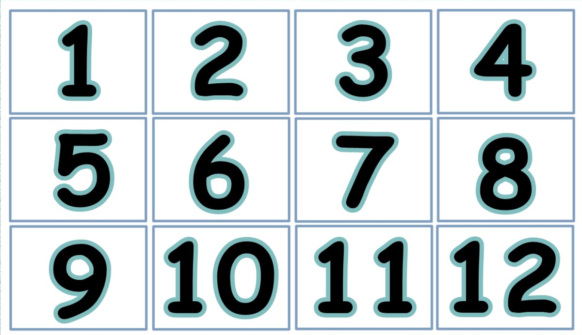 Цифры раскраска для детей