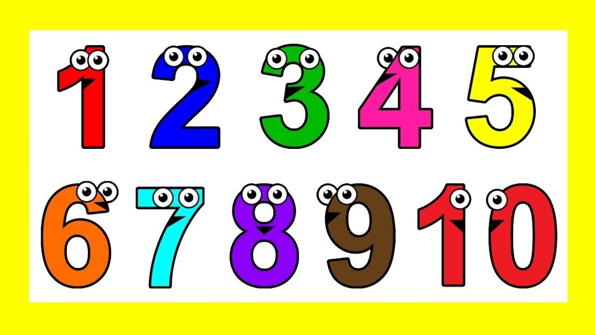 Необычные цифры для детей в картинках
