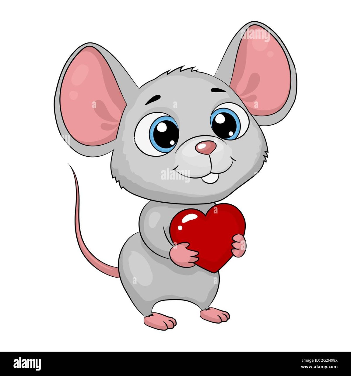 Мышка с сердечком