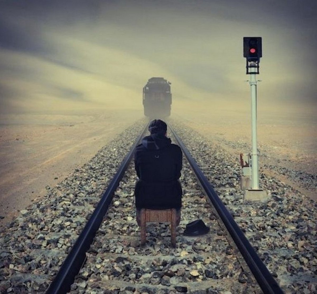 Уходящий поезд