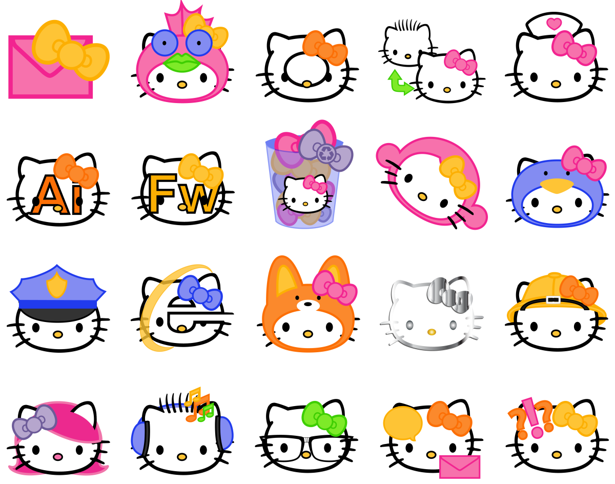 Значки с Хеллоу Китти