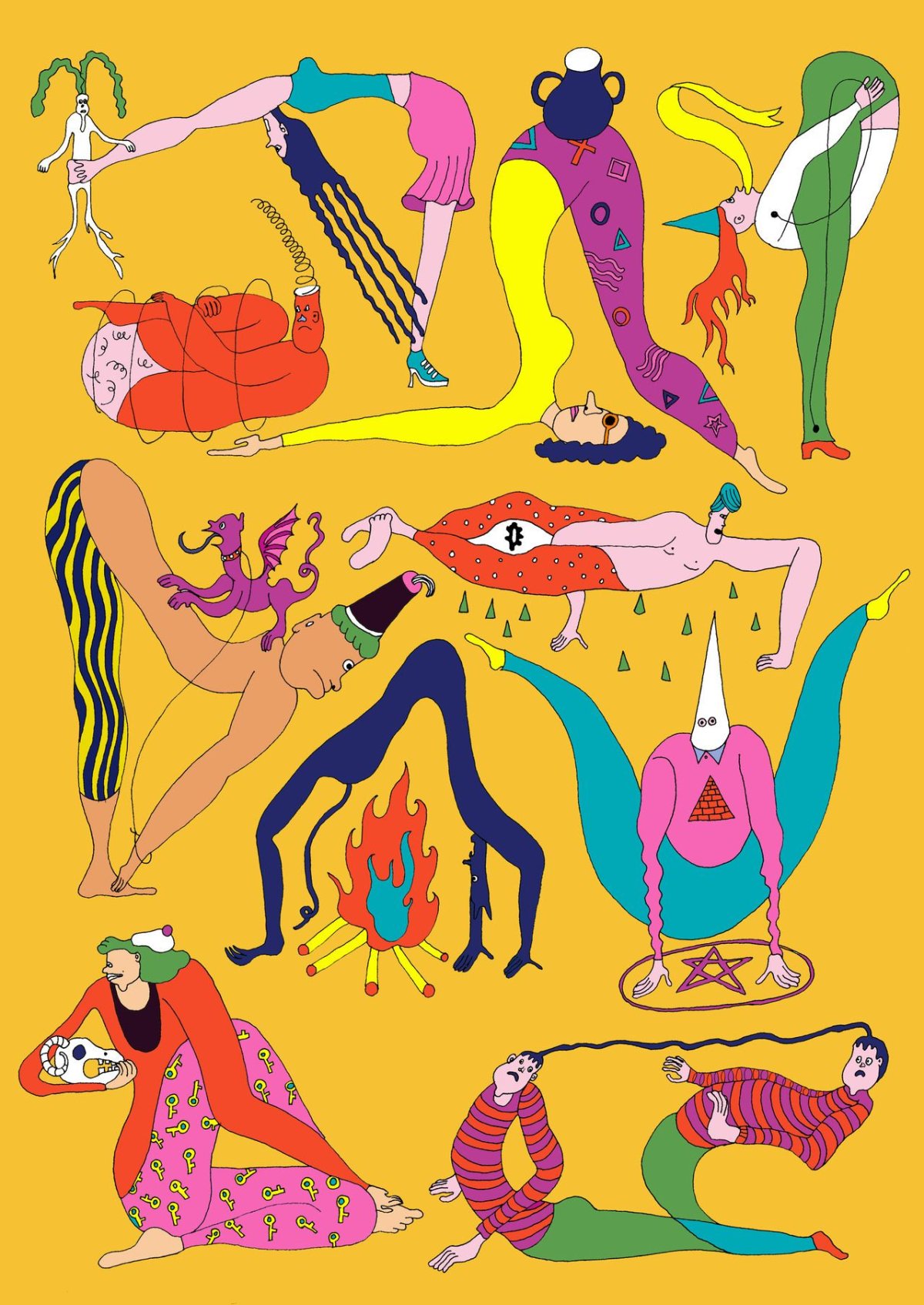 Йога рисунок