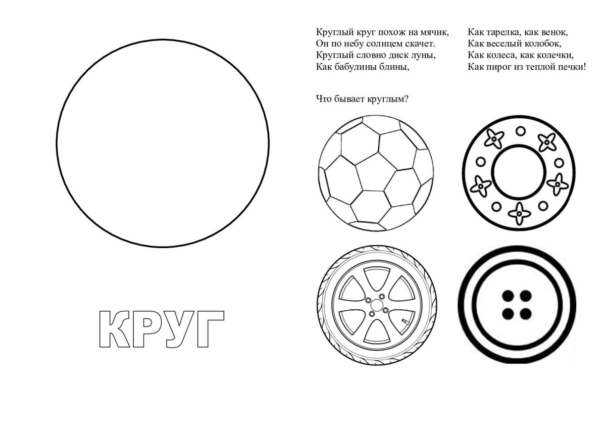Круглые предметы рисовать