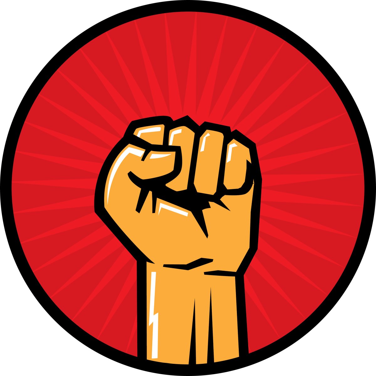 Кулак нарисованный