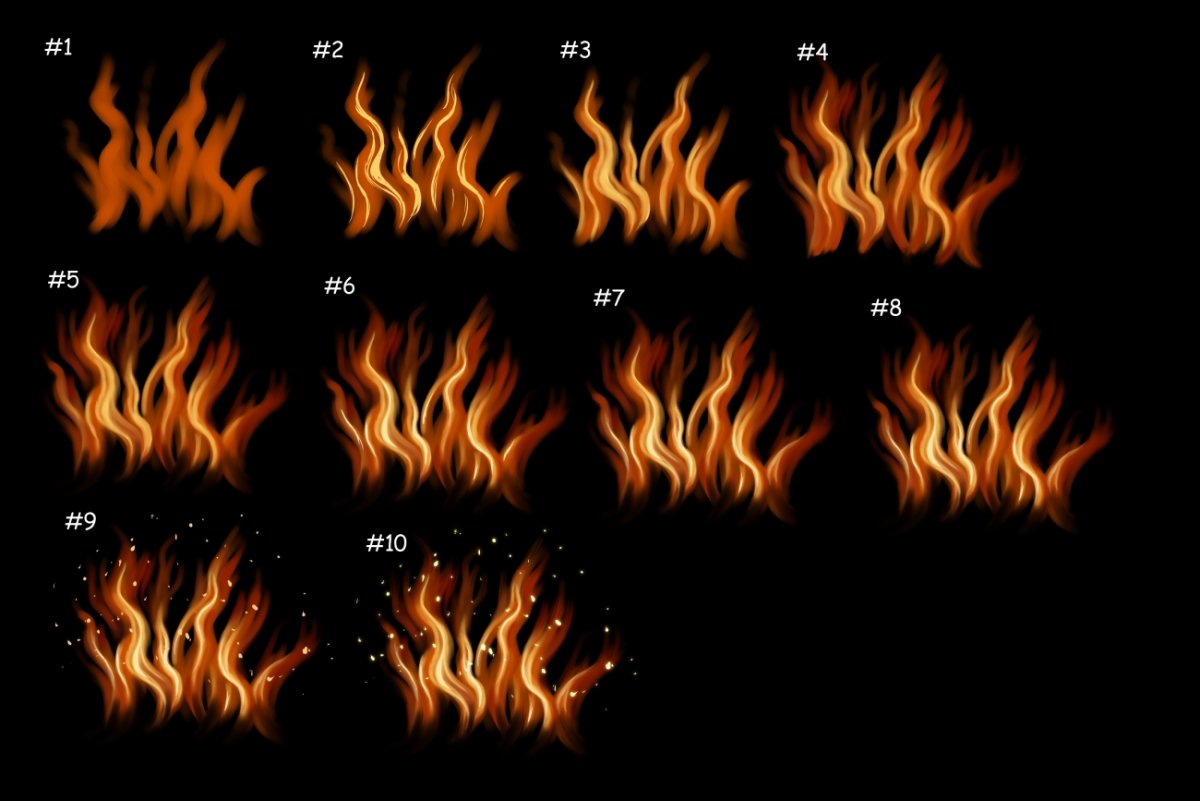 Картинки огня для срисовки