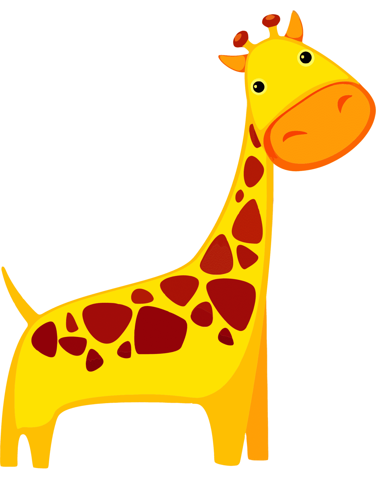 Жираф рисунок для детей