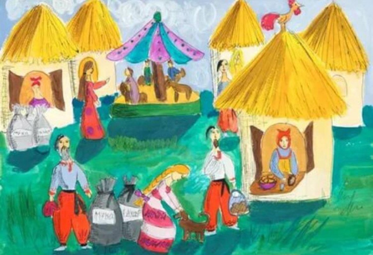 Рисунок на тему ярмарка