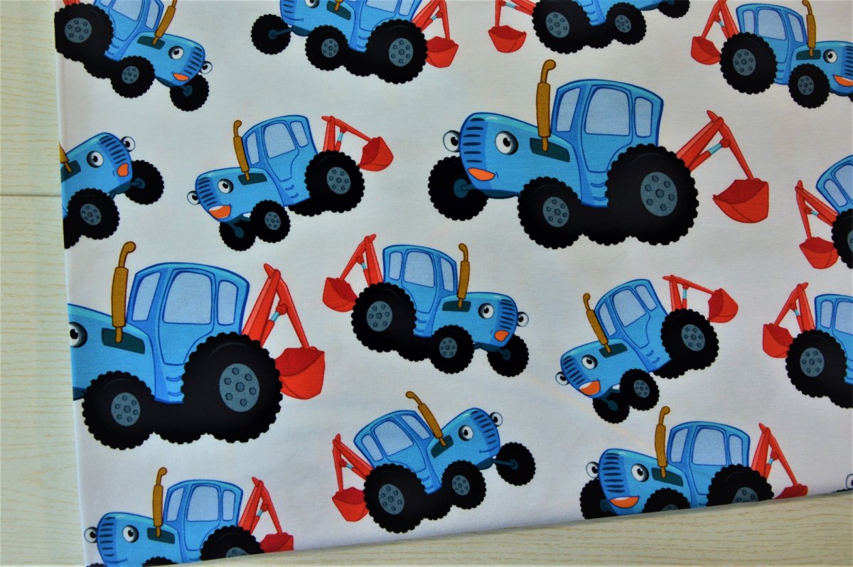 Полотенце синий трактор