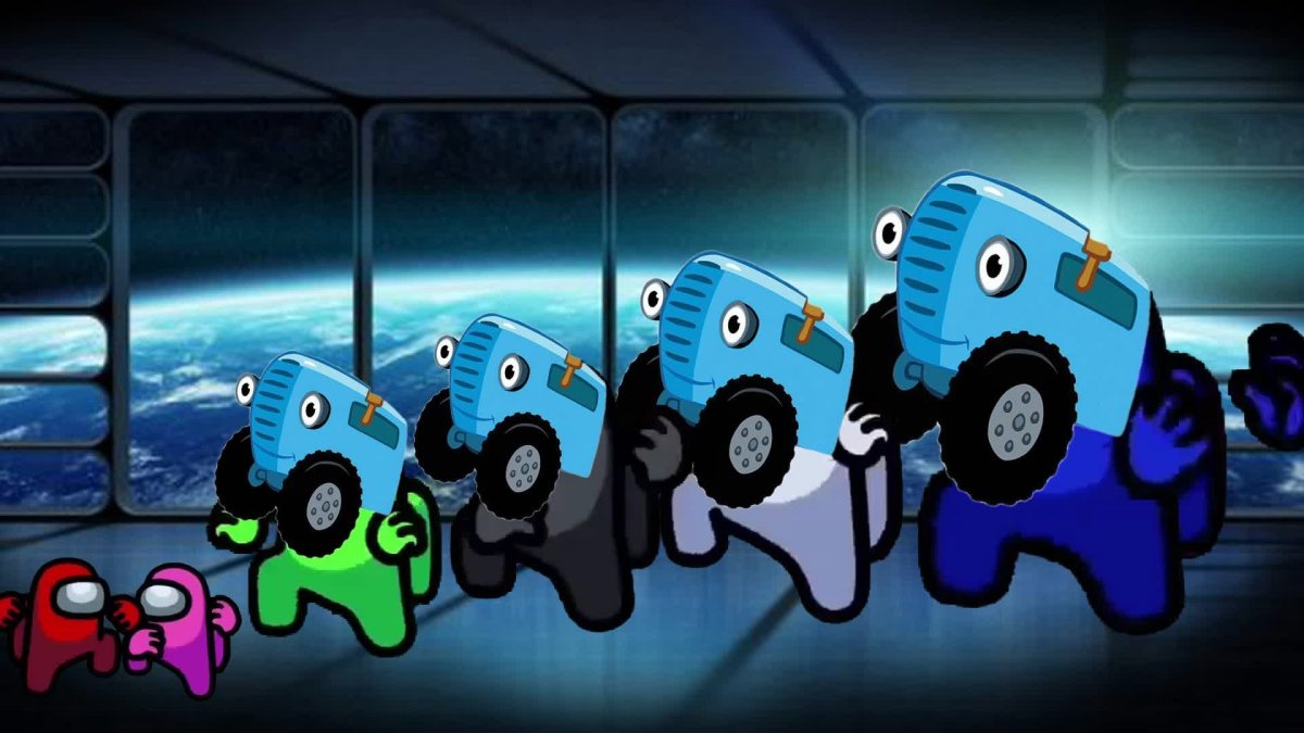 Герои мультфильма синий трактор