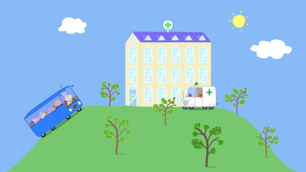 Обои с домом свинки Пеппы