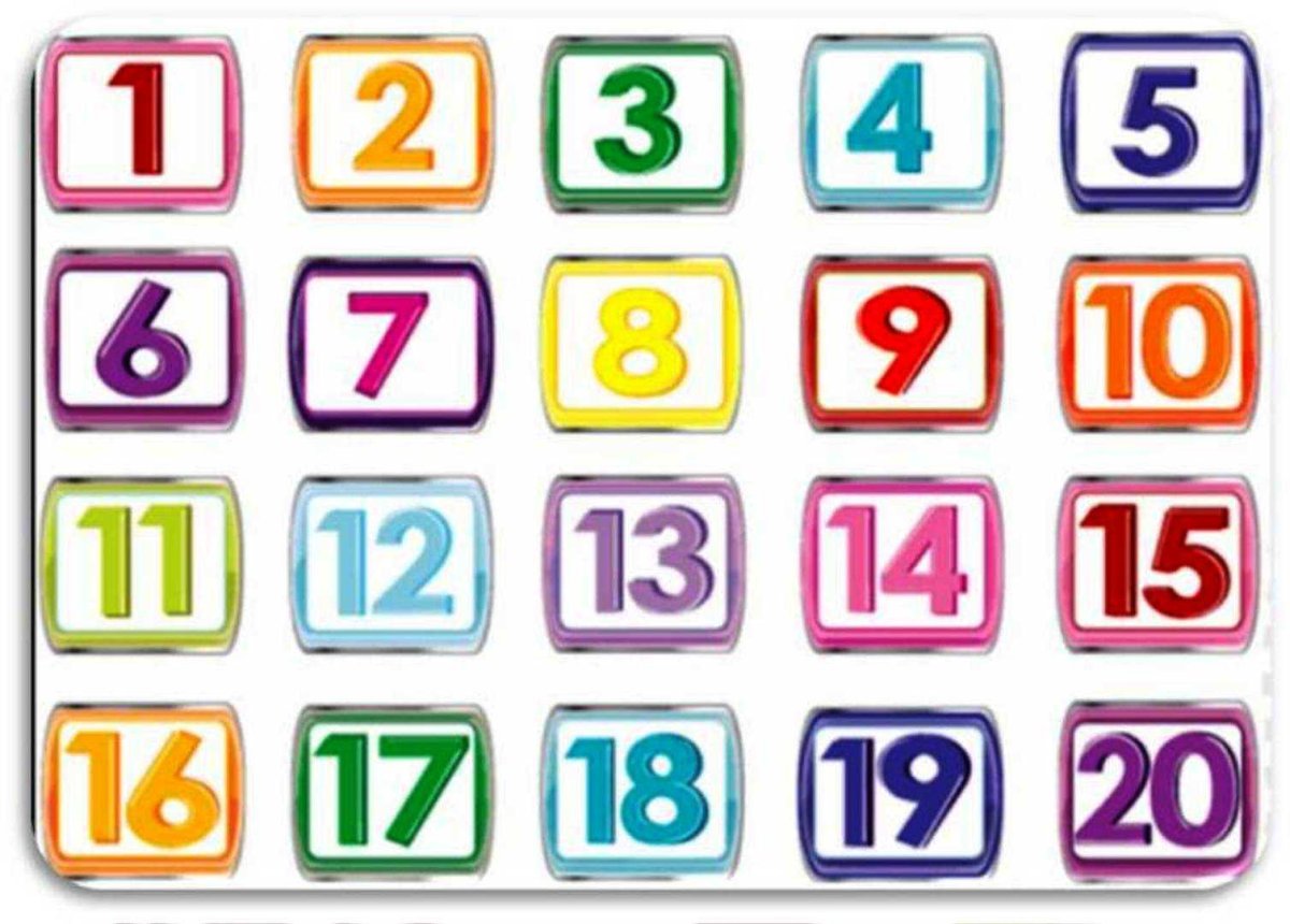 Цифры до 20
