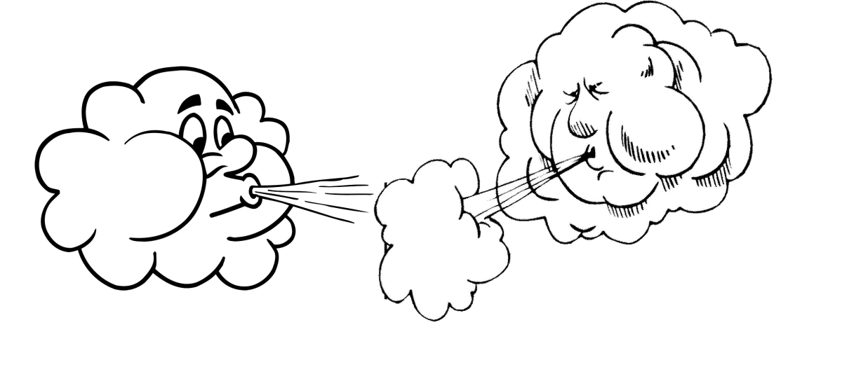 Ветер раскраска для детей