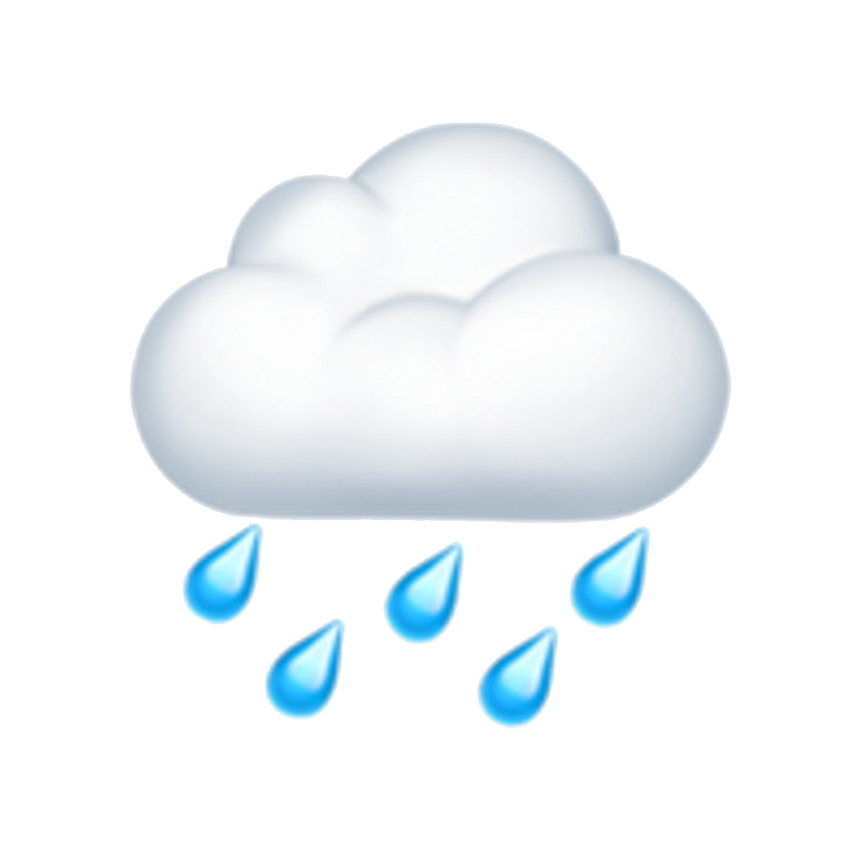 Тучка с глазками и дождиком