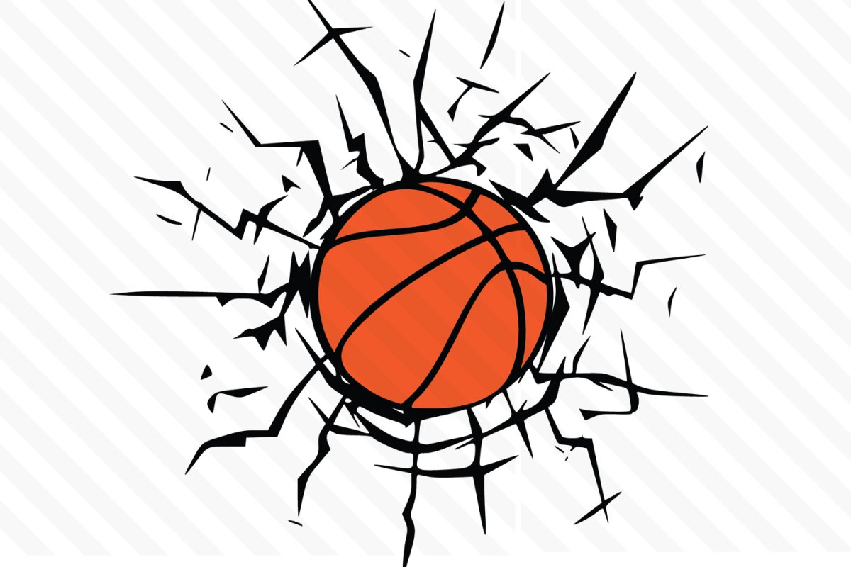 Баскетбольный мяч вектор