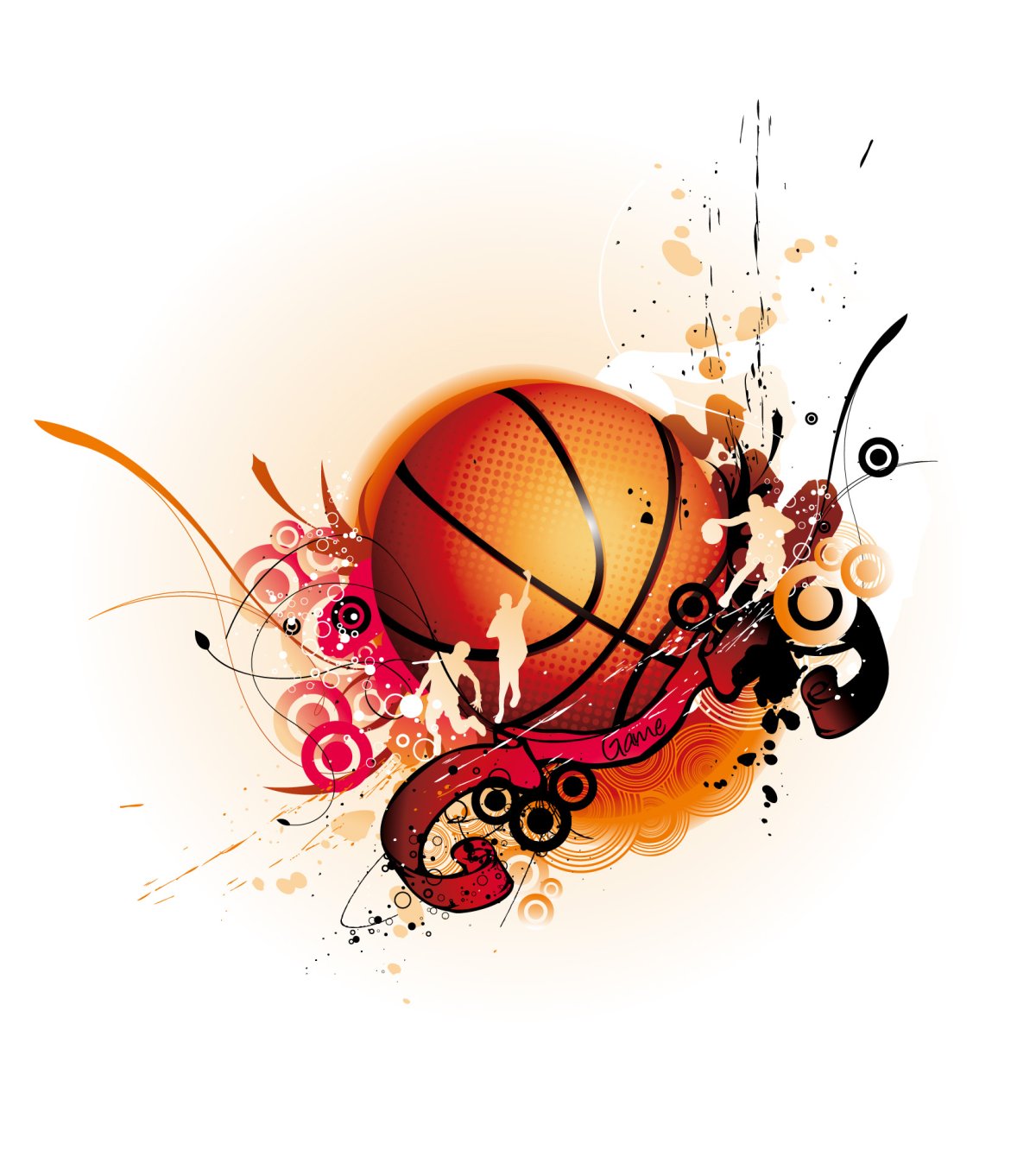 Баскетбольный мяч Lakers вектор