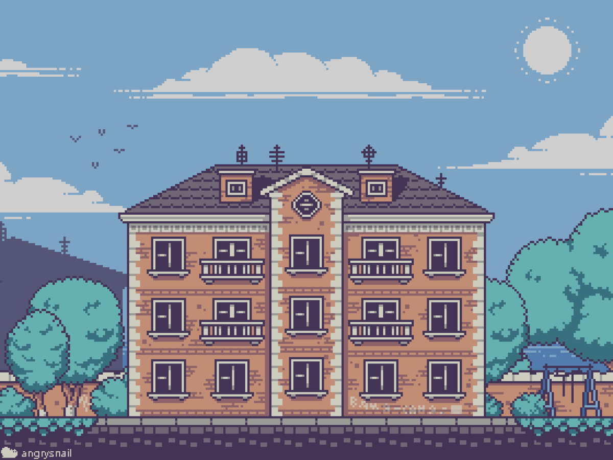 Пиксельный домик