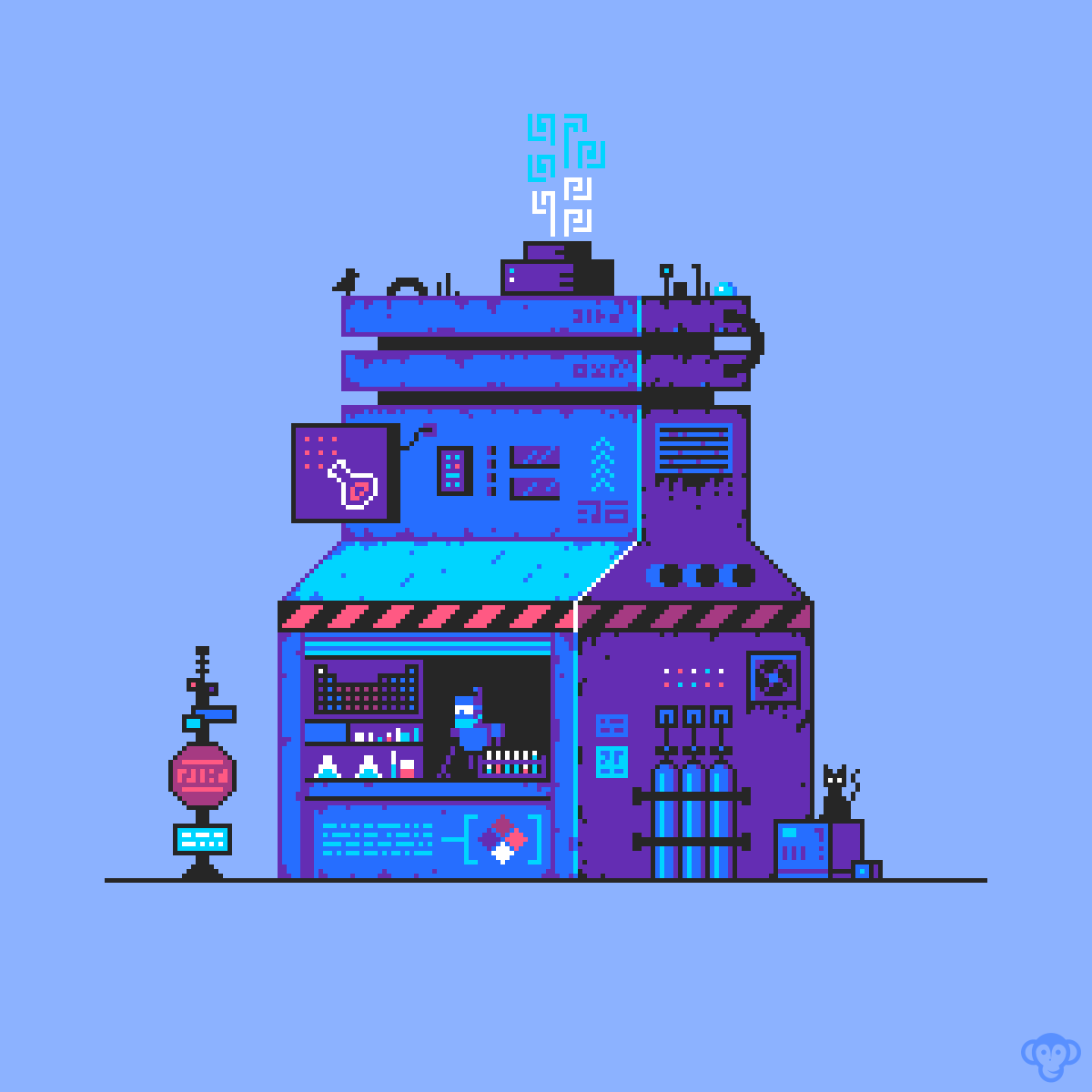 Пиксельный дом