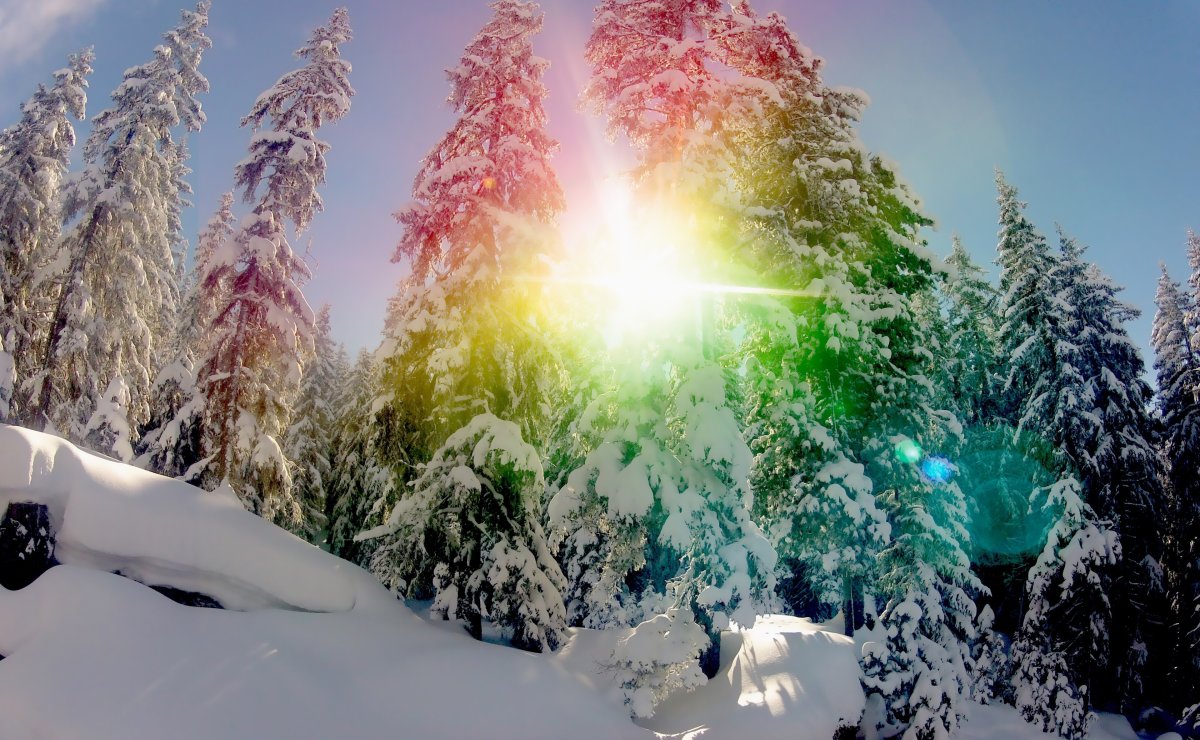 Радуга зимой