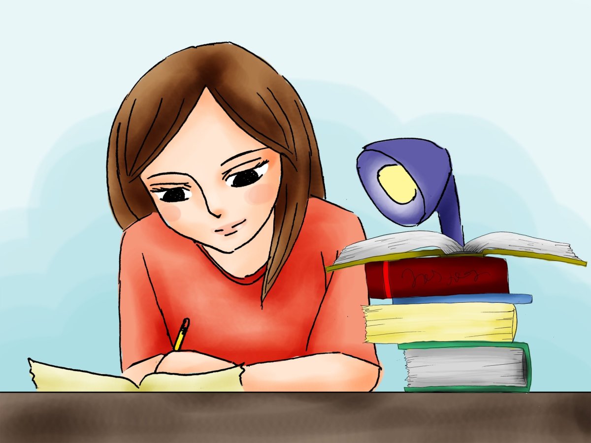 Студент мультяшный