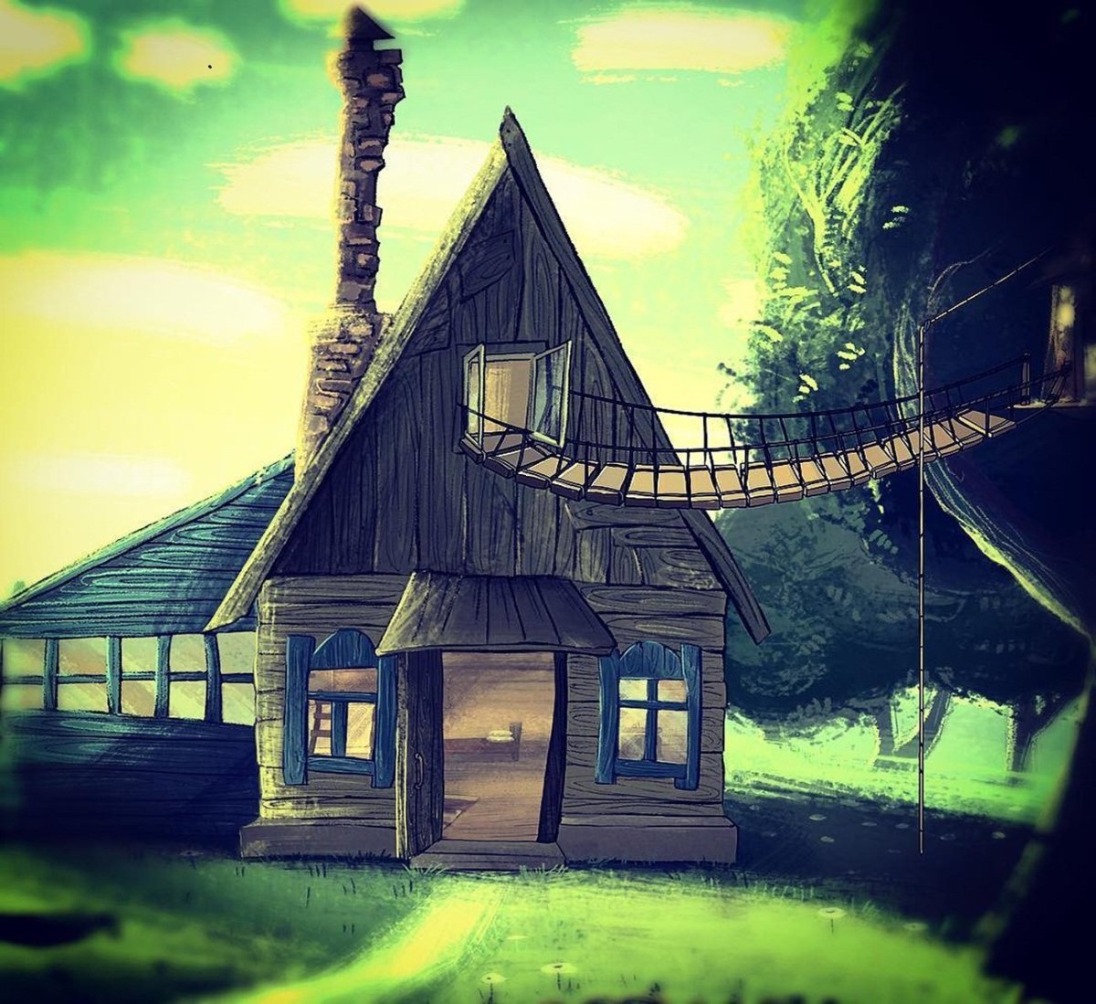 Дом из мультика Простоквашино в реальной жизни