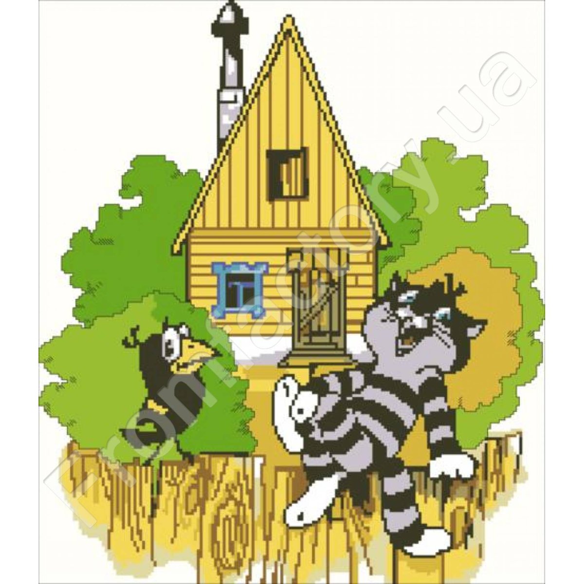 Иллюстрация красить дом