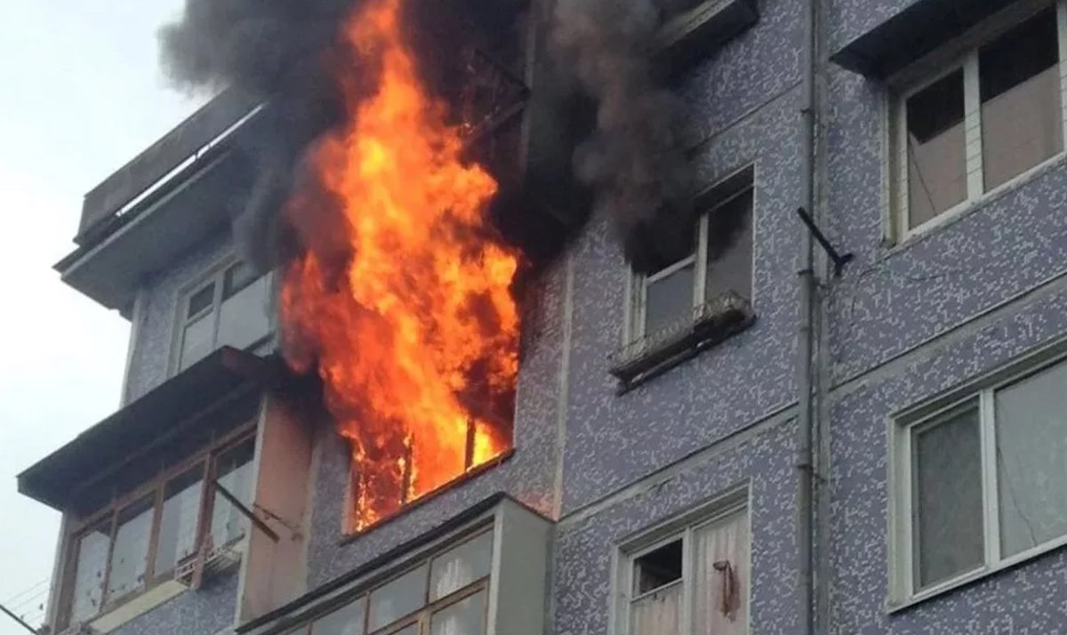 Возгорание в квартире