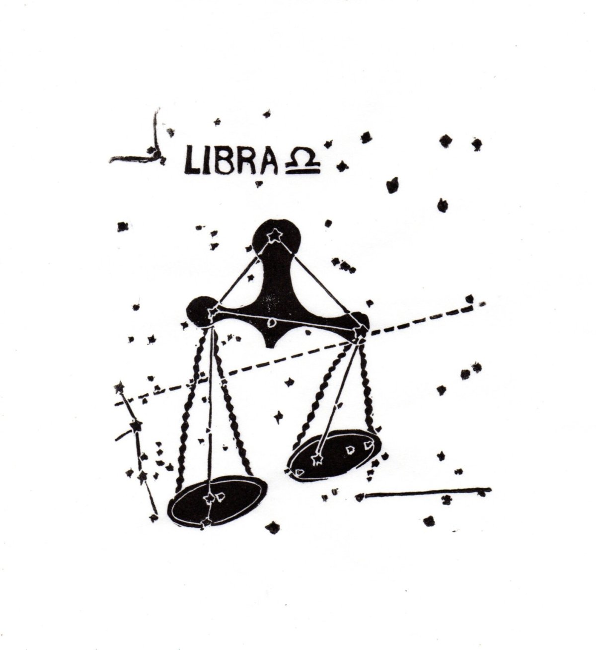 Созвездие весы рисунок