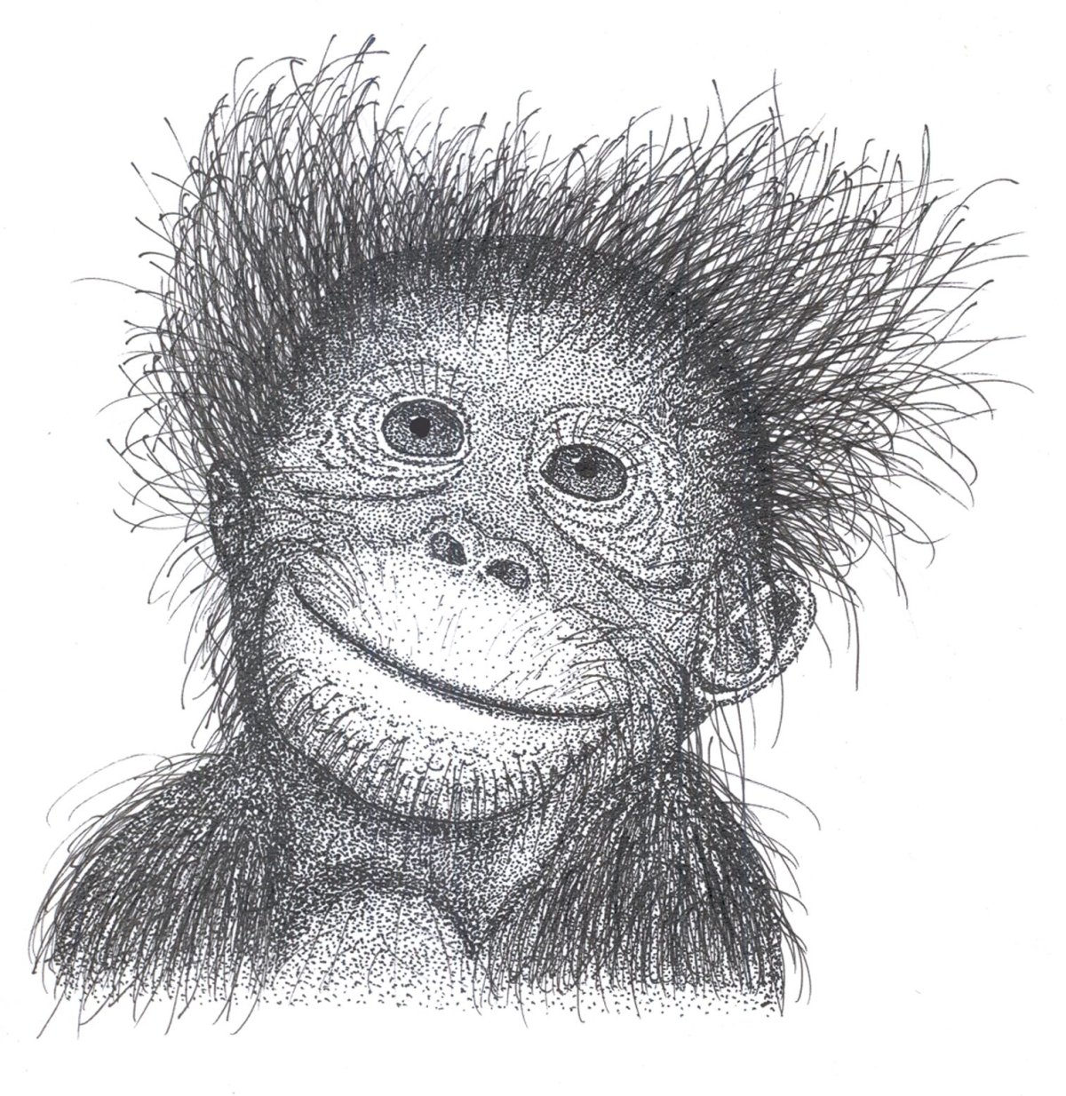 Обезьяна на Пальме рисунок