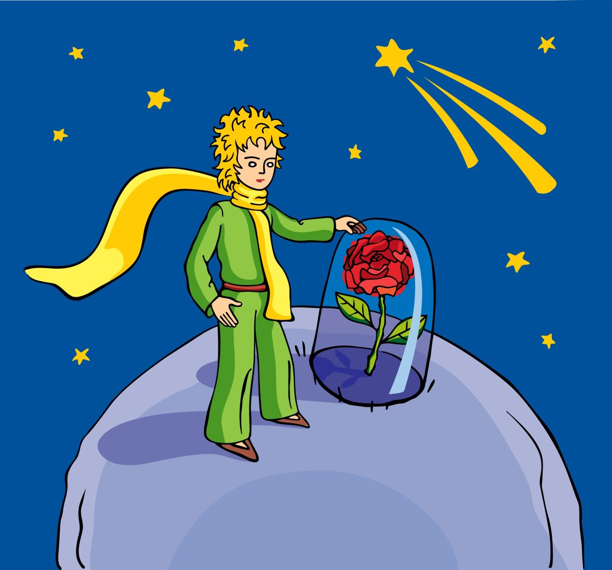 Маленький принц на своей планете