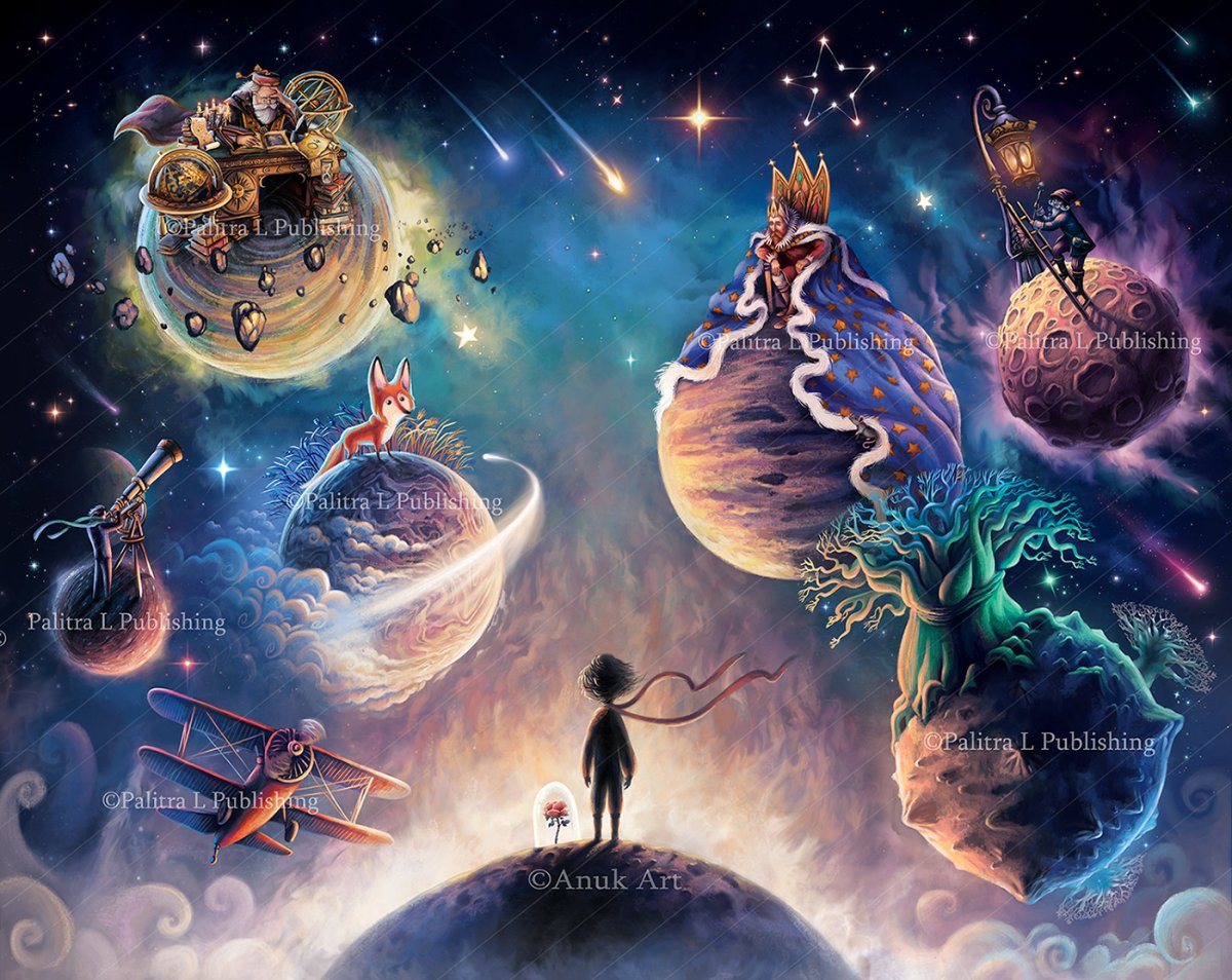 Маленький принц иллюстрации Экзюпери