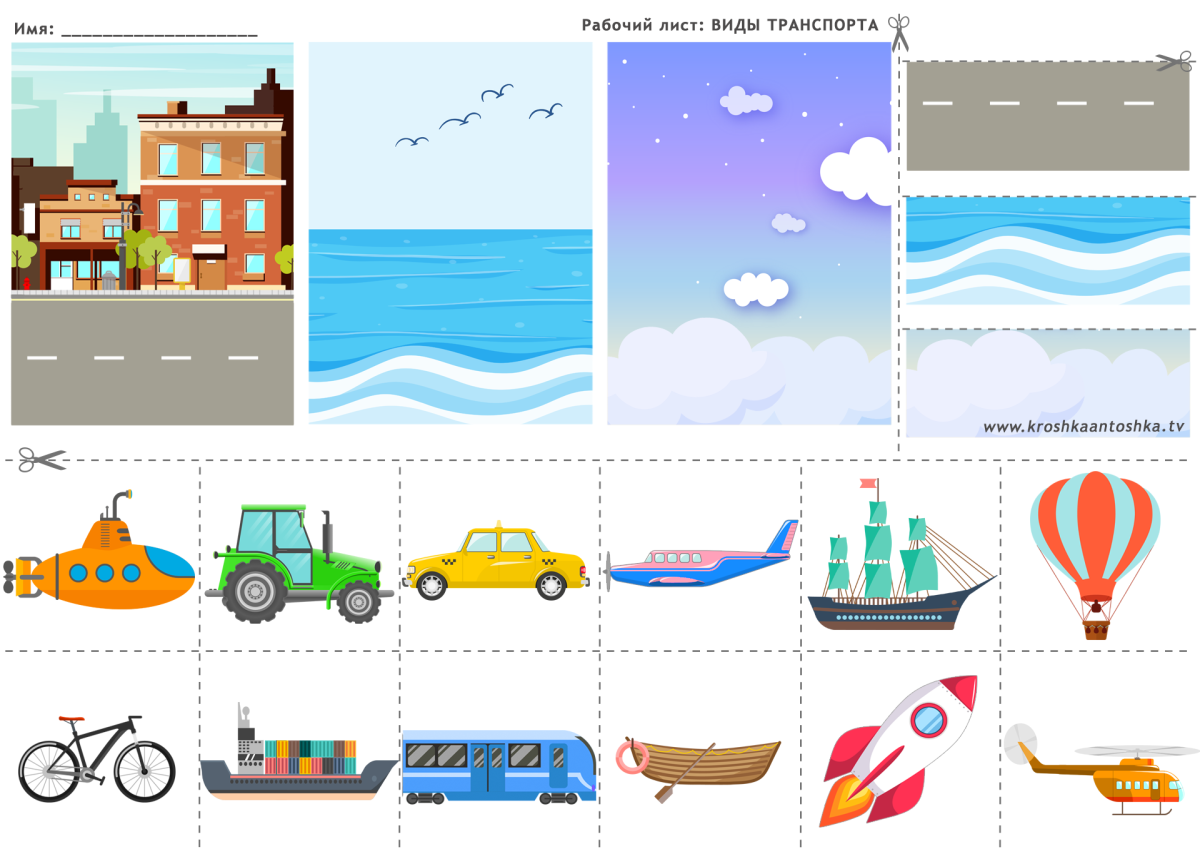 Транспорт Наземный Водный воздушный