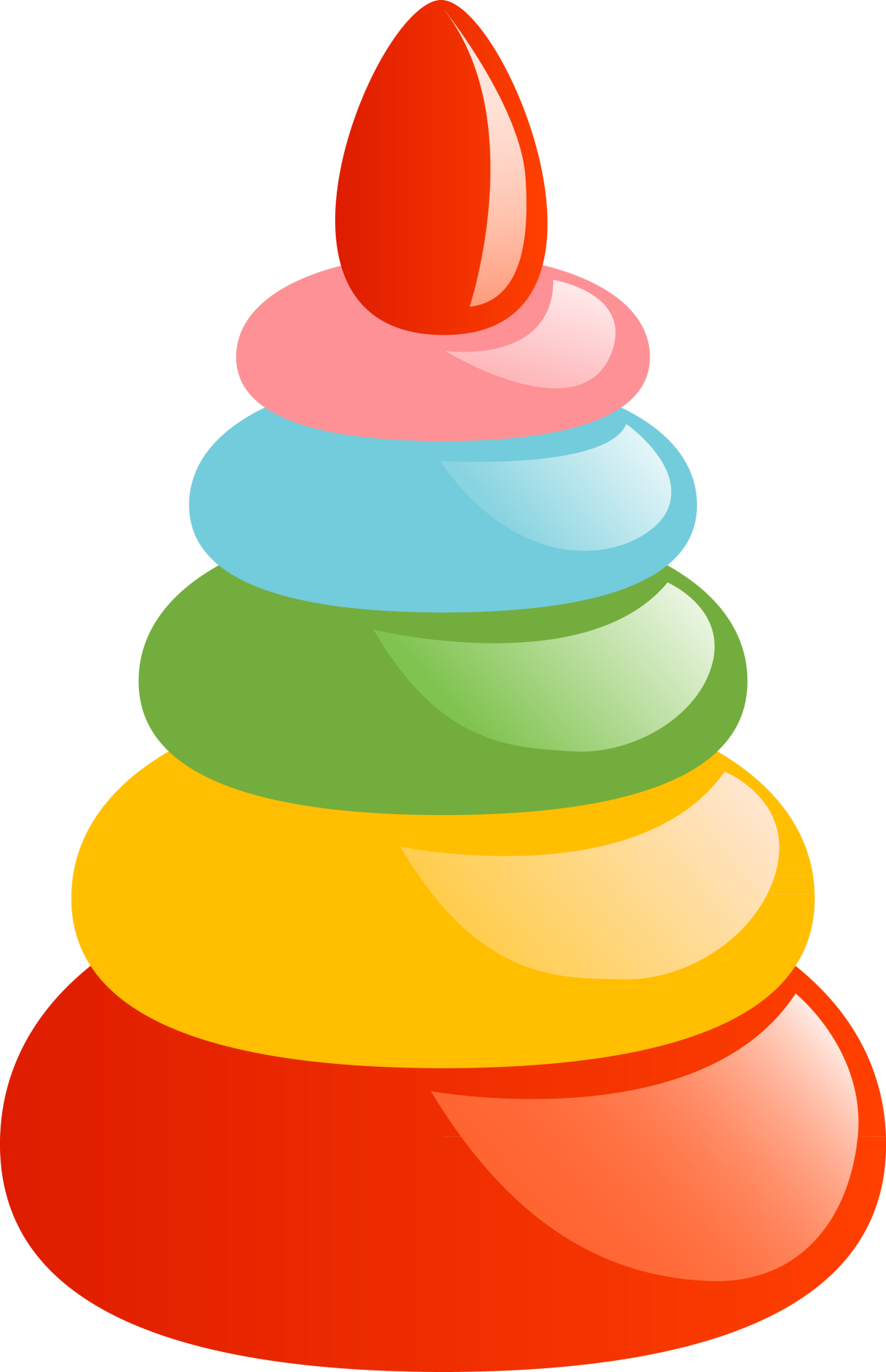 Пирамидка карточки для детей