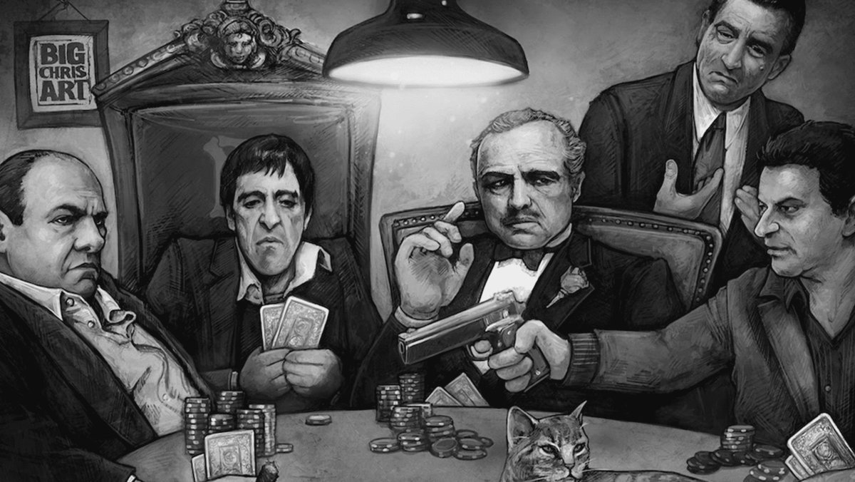 Гангстеры за столом