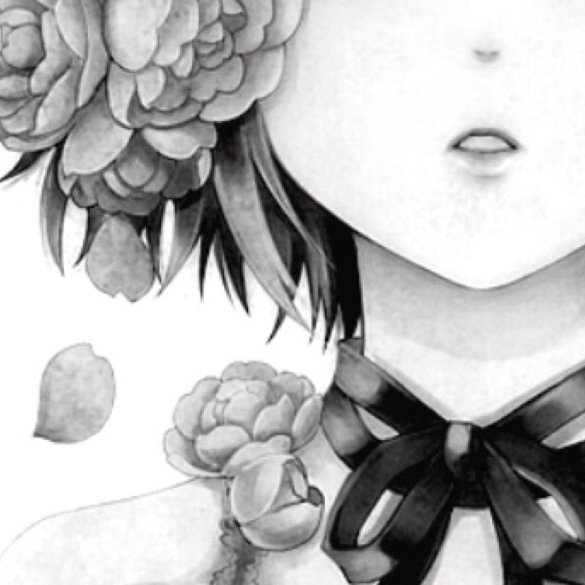 Аниме черно белое