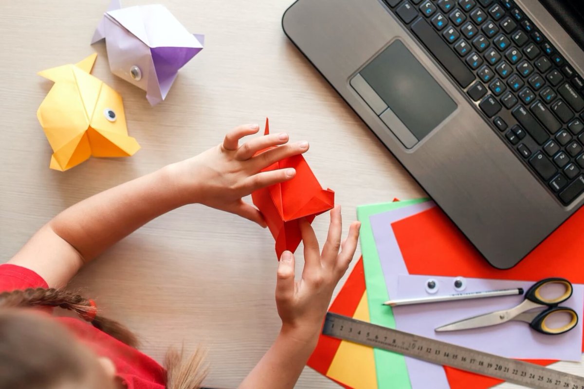 Шаблон для презентации оригами